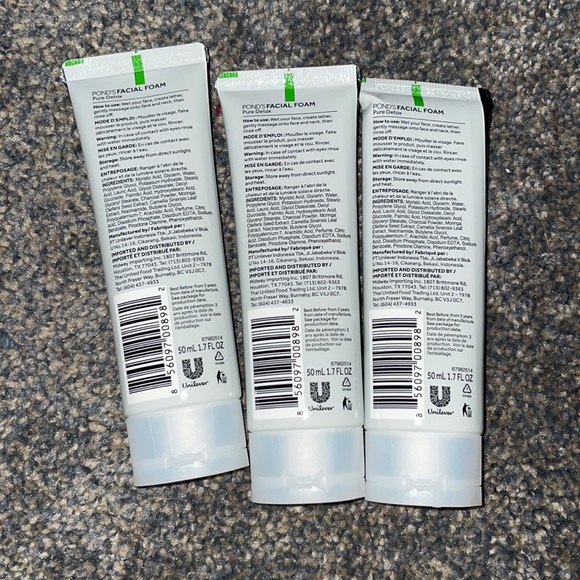Ponds Pure Detox Set of 3 Facial Foam Cleanser - Picture 10 of 10